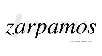 Zarpamos  no lleva tilde con vocal tónica en la segunda «a»