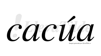 Cacúa  lleva tilde con vocal tónica en la «u»