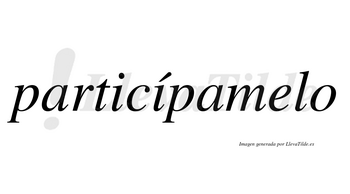 Particípamelo lleva tilde con vocal tónica en la segunda «i»
