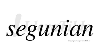 Segunian no lleva tilde con vocal tónica en la «u»