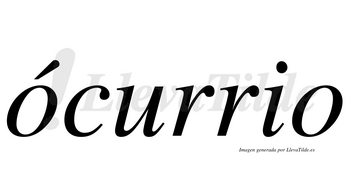 Ócurrio  lleva tilde con vocal tónica en la primera «o»