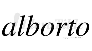Alborto no lleva tilde con vocal tónica en la primera «o»