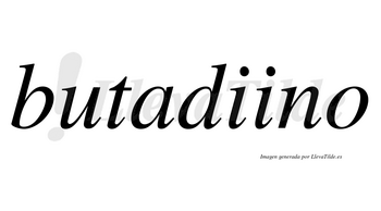 Butadiino no lleva tilde con vocal tónica en la segunda «i»