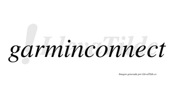 Garminconnect  no lleva tilde con vocal tónica en la «e»