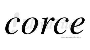 Corce no lleva tilde con vocal tónica en la «o»
