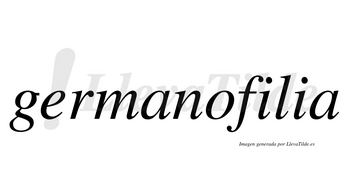 Germanofilia no lleva tilde con vocal tónica en la primera «i»