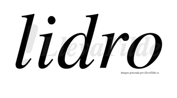 Lidro no lleva tilde con vocal tónica en la «i»