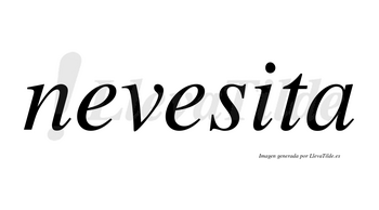 Nevesita no lleva tilde con vocal tónica en la «i»