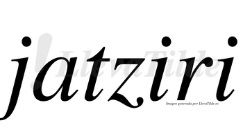 Jatziri  no lleva tilde con vocal tónica en la primera «i»