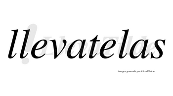Llevatelas no lleva tilde con vocal tónica en la segunda «e»