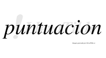 Puntuacion no lleva tilde con vocal tónica en la «a»