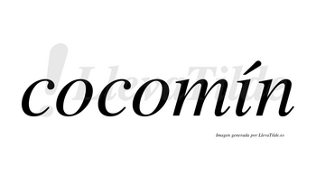 Cocomín  lleva tilde con vocal tónica en la «i»