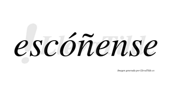 Escóñense  lleva tilde con vocal tónica en la «o»