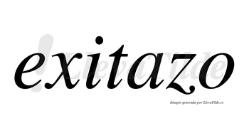 Exitazo no lleva tilde con vocal tónica en la «a»