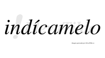 Indícamelo  lleva tilde con vocal tónica en la segunda «i»