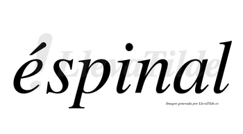 Éspinal  lleva tilde con vocal tónica en la «e»