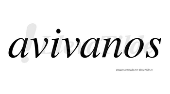 Avivanos no lleva tilde con vocal tónica en la segunda «a»