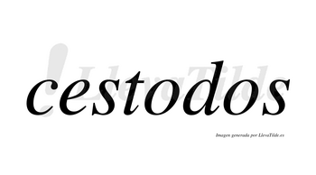 Cestodos  no lleva tilde con vocal tónica en la primera «o»