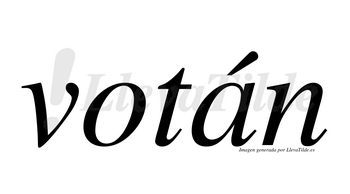 Votán  lleva tilde con vocal tónica en la «a»
