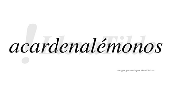 Acardenalémonos  lleva tilde con vocal tónica en la segunda «e»