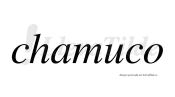 Chamuco  no lleva tilde con vocal tónica en la «u»