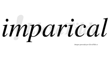 Imparical  no lleva tilde con vocal tónica en la segunda «a»