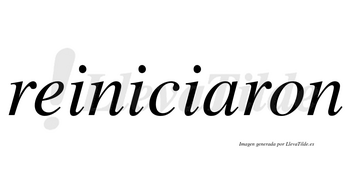 Reiniciaron  no lleva tilde con vocal tónica en la «a»