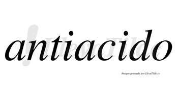 Antiacido no lleva tilde con vocal tónica en la segunda «i»