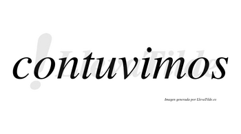 Contuvimos no lleva tilde con vocal tónica en la «i»