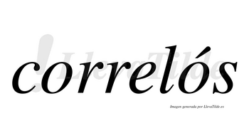 Correlós  lleva tilde con vocal tónica en la segunda «o»