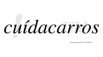 Cuídacarros lleva tilde con vocal tónica en la «i»