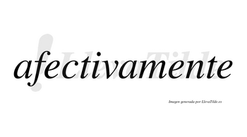 Afectiva no lleva tilde con vocal tónica en la «i»