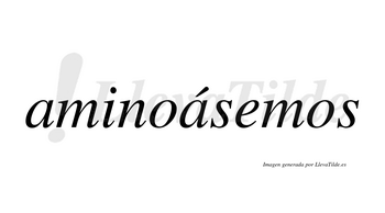 Aminoásemos  lleva tilde con vocal tónica en la segunda «a»