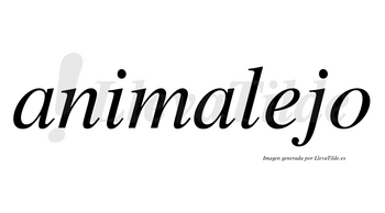Animalejo no lleva tilde con vocal tónica en la «e»
