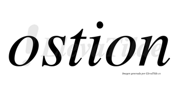 Ostion no lleva tilde con vocal tónica en la primera «o»