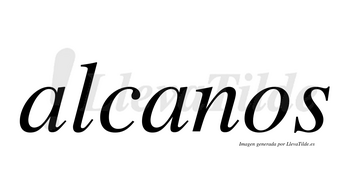 Alcanos no lleva tilde con vocal tónica en la segunda «a»