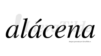 Alácena lleva tilde con vocal tónica en la segunda «a»