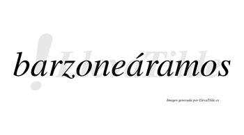 Barzoneáramos  lleva tilde con vocal tónica en la segunda «a»