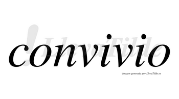 Convivio no lleva tilde con vocal tónica en la primera «i»