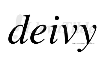 Deivy no lleva tilde con vocal tónica en la «e»