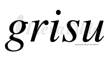 Grisu no lleva tilde con vocal tónica en la «i»