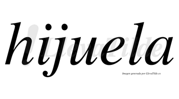 Hijuela no lleva tilde con vocal tónica en la «e»