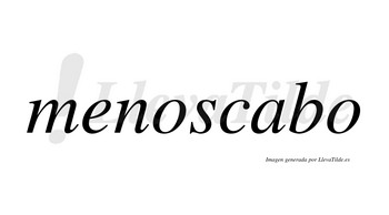 Menoscabo no lleva tilde con vocal tónica en la «a»