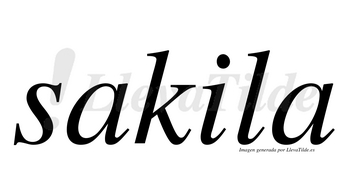 Sakila  no lleva tilde con vocal tónica en la «i»