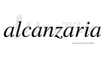 Alcanzaria no lleva tilde con vocal tónica en la tercera «a»