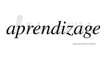 Aprendizage  no lleva tilde con vocal tónica en la segunda «a»