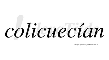 Colicuecían  lleva tilde con vocal tónica en la segunda «i»