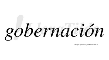 Gobernación  lleva tilde con vocal tónica en la segunda «o»