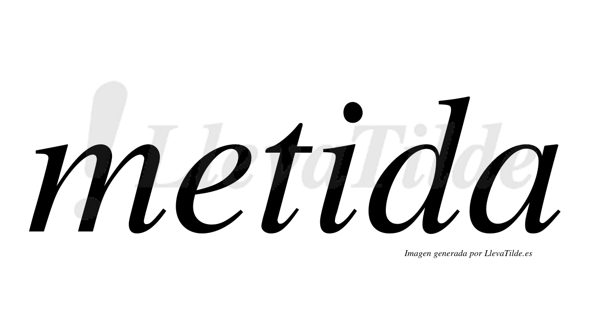 ¿Lleva tilde metida? | LlevaTilde.es