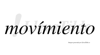 Movímiento  lleva tilde con vocal tónica en la primera «i»